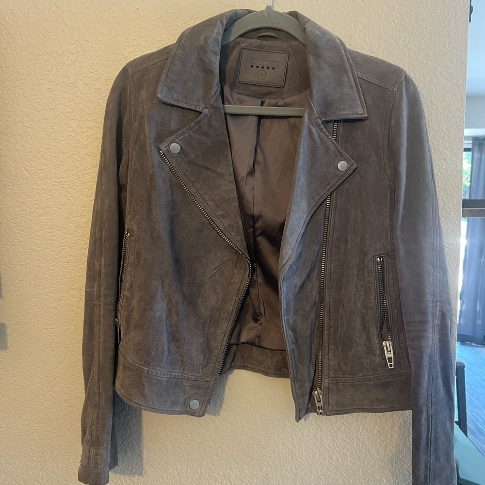 BLANKNYC suede moto jacket